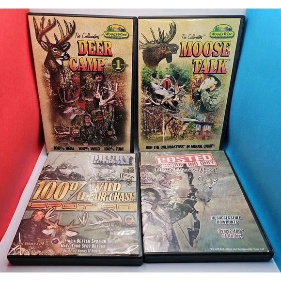 Lot Of 10 Hunting DVD's Callmasters Drury Shockey's Primetime Bulls Bucks Deer.. - Picture 2 of 7